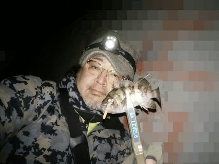 雪がちらついているなか、なんとかヒット！